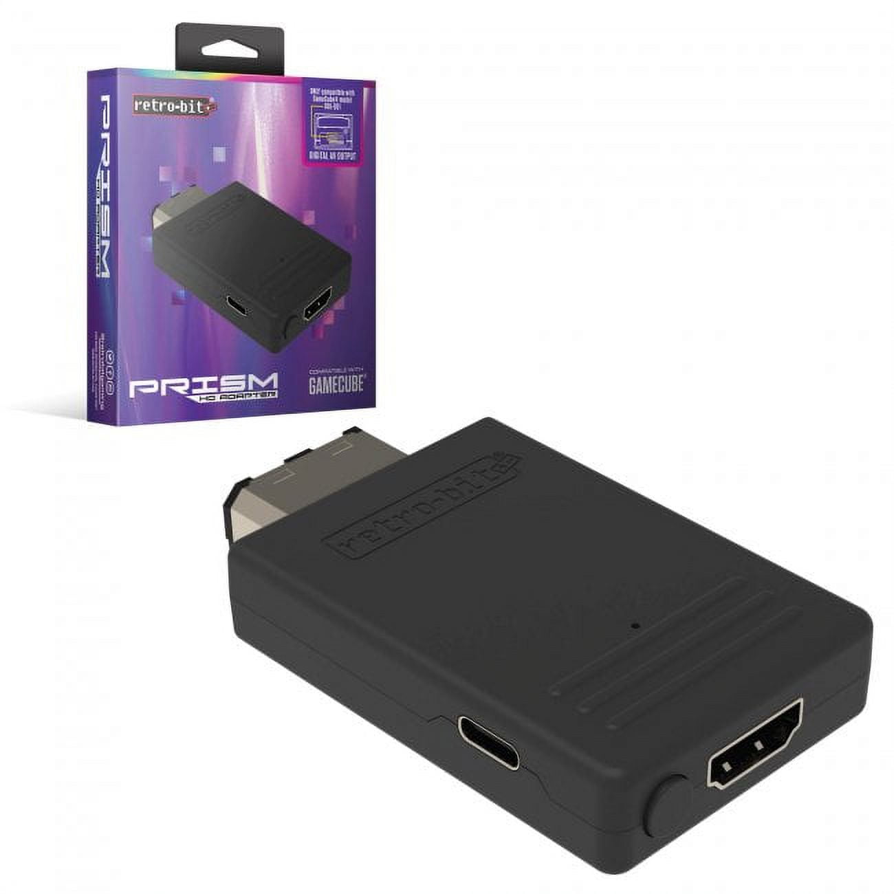 Retro Bit Prism HD Adapter for GameCube, Black