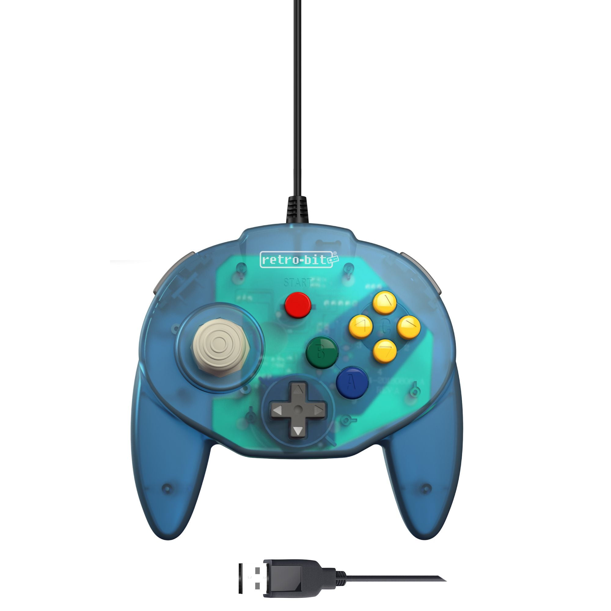 Retro-Bit Tribute64 USB Tribute Nintendo N64 Controller (Ocean
