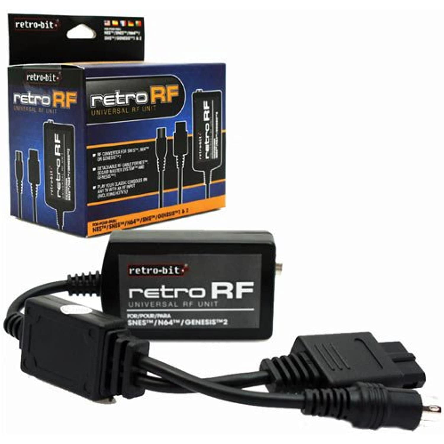 RetroBit Universal Rf Switch Nes/Snes/Gen2/N64 System Nintendo 64