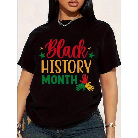 Retro Black History Month Graphic Tee - African American Heritage Pride T-Shirt - Unisex Empowerment Apparel with Pan-African Colors and Handprints