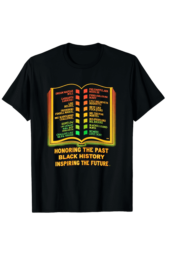 Retro Black History Month T-Shirt Honoring The Past Inspiring The Future Graphic Tee Vintage Style African American Heritage Apparel Men Women Unisex