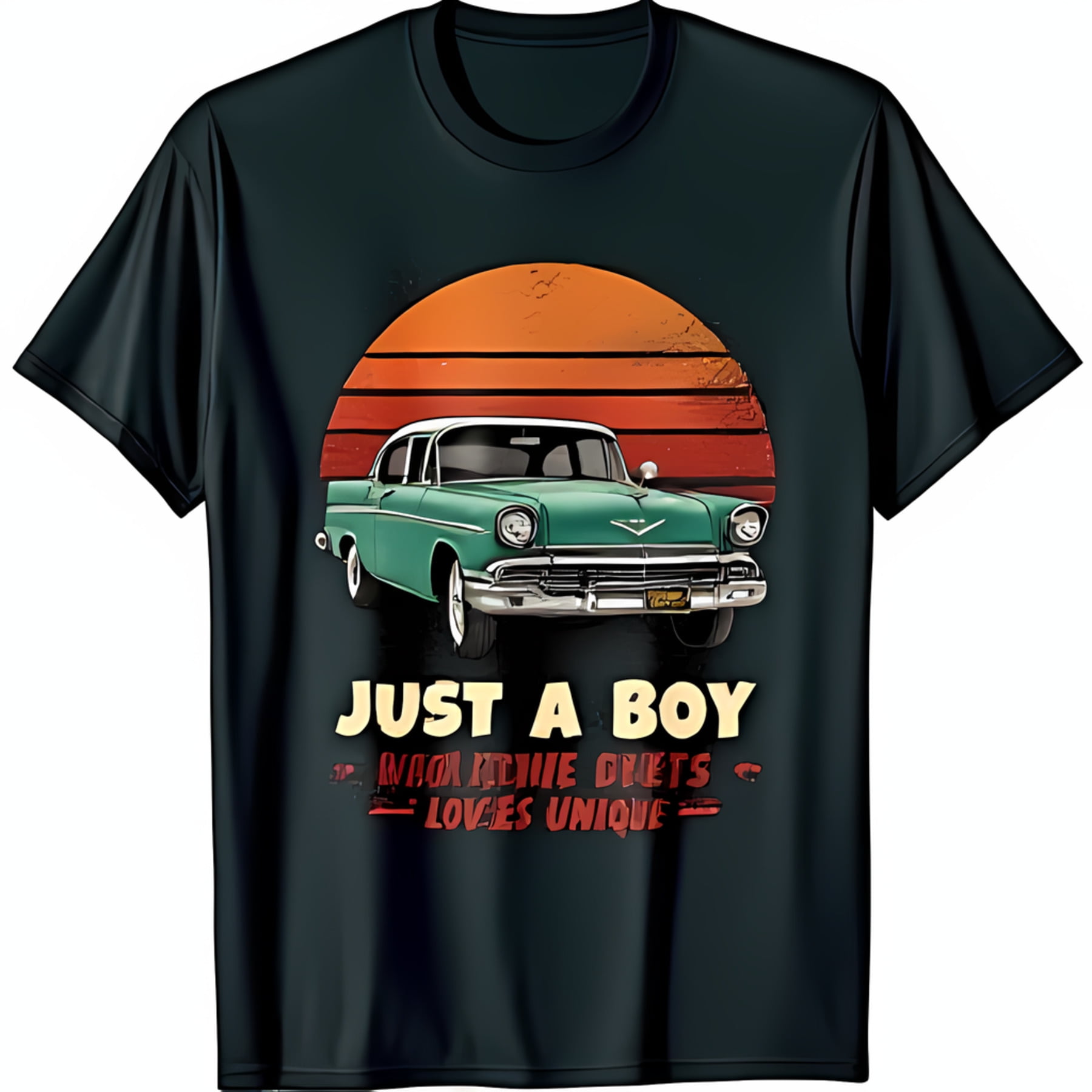 Molo Green Car Graphic T-Shirt