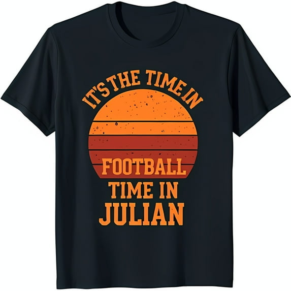 Retro Black T-Shirt with Sunset Graphic: 'It's the in in ' Design