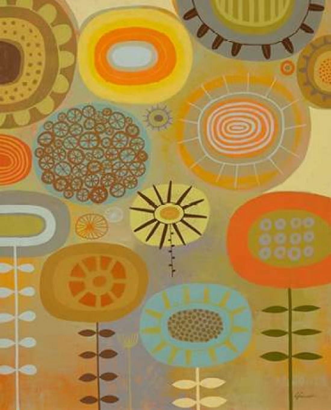 Retro Bloom 1 Canvas Art - Richard Faust (20 x 24)