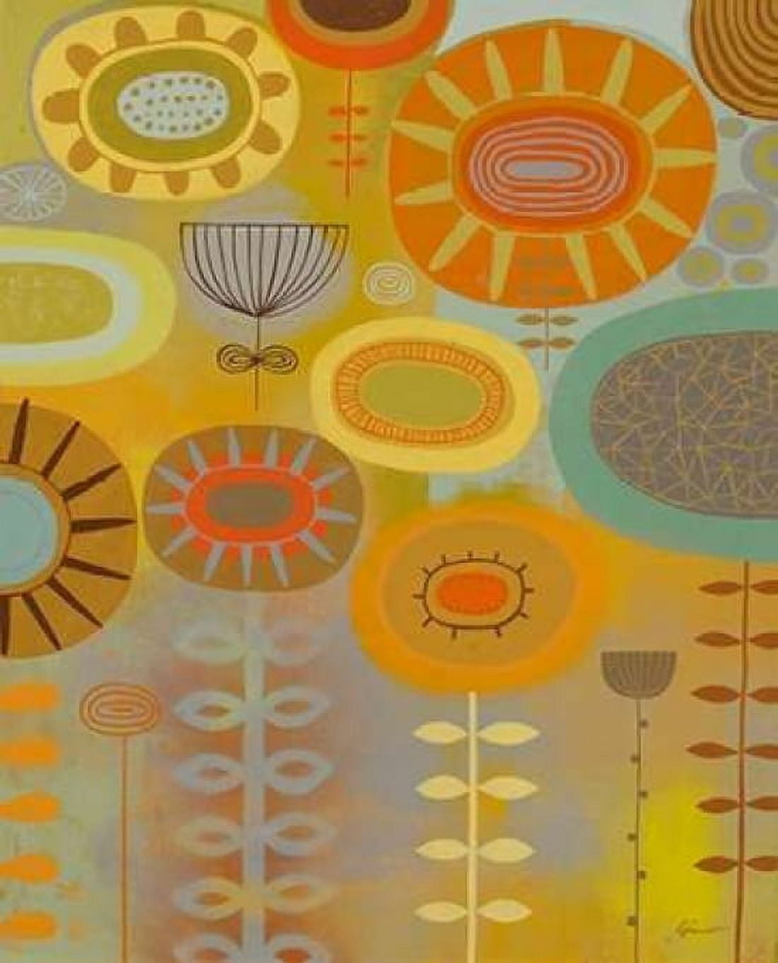 Retro Bloom 2 Canvas Art - Richard Faust (20 x 24)