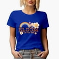 thumbnail image 1 of Retro Bloom As You Are with Rainbow Art, Royal Blue T-Shirt, Small, 1 of 5