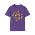 thumbnail image 1 of Retro Bloom: Classic Camera & Floral Fusion Tee - Unisex Softstyle T-Shirt, 1 of 4