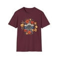 thumbnail image 1 of Retro Bloom: Classic Camera & Floral Fusion Tee - Unisex Softstyle T-Shirt, 1 of 4