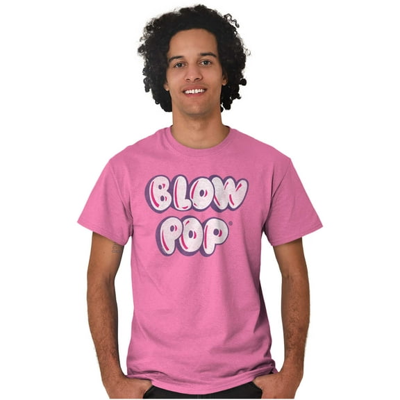Retro Blow Pop Logo Cute Candy Men's Graphic T Shirt Tees Brisco Brands 2X