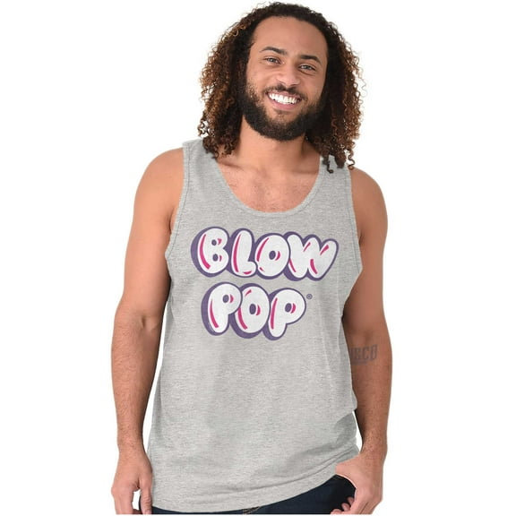 Retro Blow Pop Logo Cute Candy Tank Top T Shirts Men Women Brisco Brands 3X