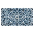 thumbnail image 1 of Retro Blue Boho Welcome Doormat for Indoor/Outdoor Entrance Retro Blue Boho Decoration Door Mat Kitchen Door Mat Bedroom Doormat 17x30 Inch, 1 of 6