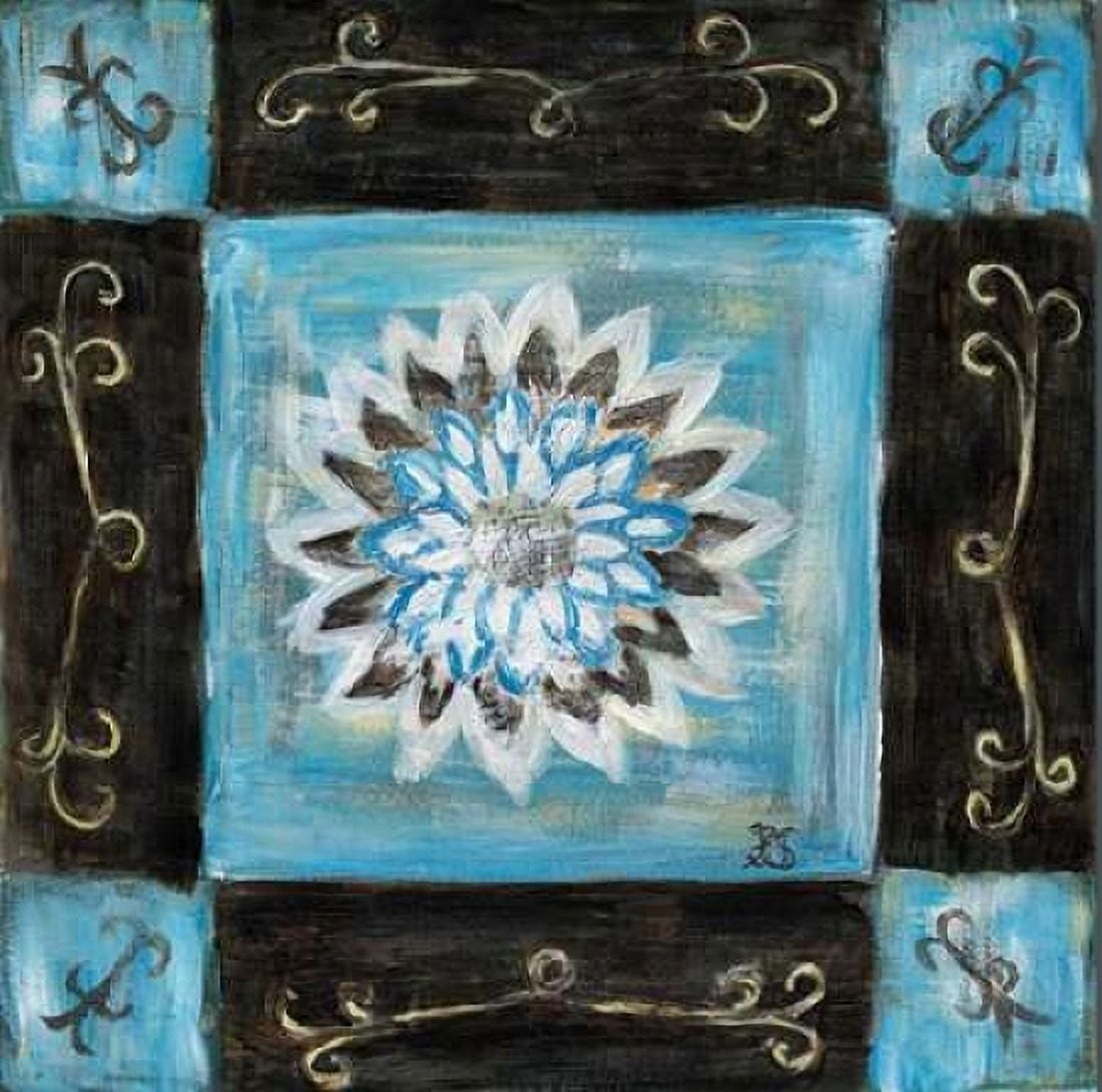 Retro Blue I Canvas Art - Pascalle van Aanholt (24 x 24)