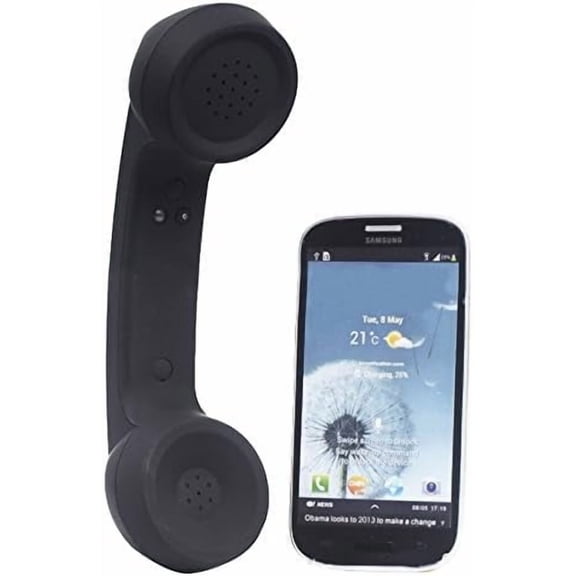 Retro Bluetooth Handset with Wireless Bluetooth, Comfortable Radiation-Proof Design for Clear Calls on Cell Phones, Computers and Laptops