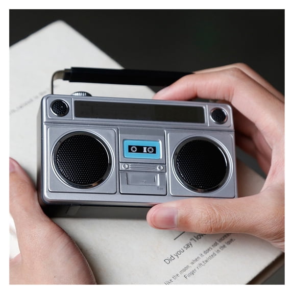 Retro Bluetooth Small Speaker Radio Integrated Portable Subwoofer Recorder Old-fashioned 80s A-udio ,Bike Audio