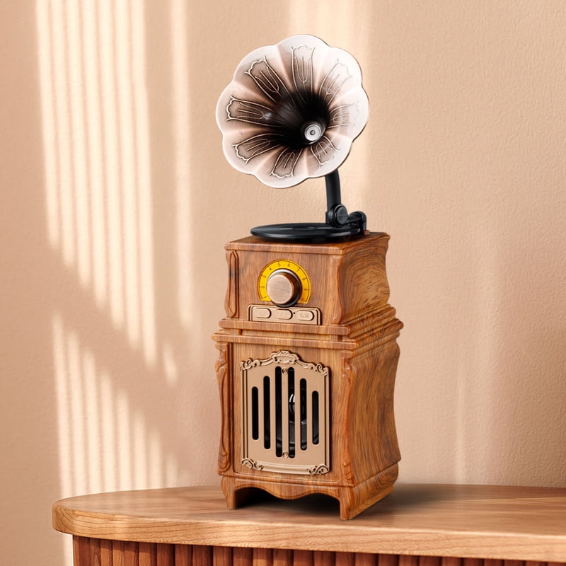 Retro Bluetooth Speaker Small Radio Computer Card U Disk Mini Birthday Gift Home Subwoofer Audio