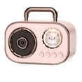 thumbnail image 1 of Retro Bluetooth Speaker Subwoofer Mini  High Quality Desktop Loudspeaker Home Portable Speaker-Pink, 1 of 6
