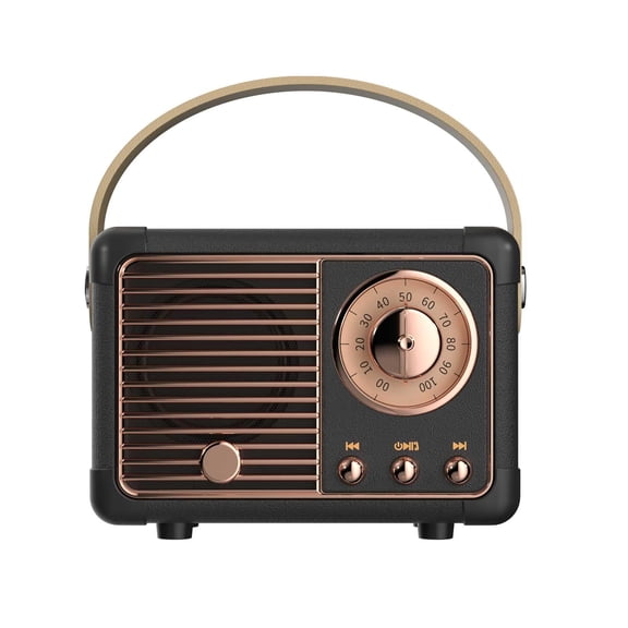 Retro Bluetooth Speaker, Vintage Decor, Mini Wireless Bluetooth Speaker, Cute Old Fashion Style for Kitchen Desk Bedroom Office Party Outdoor Accessories for iPhone Android