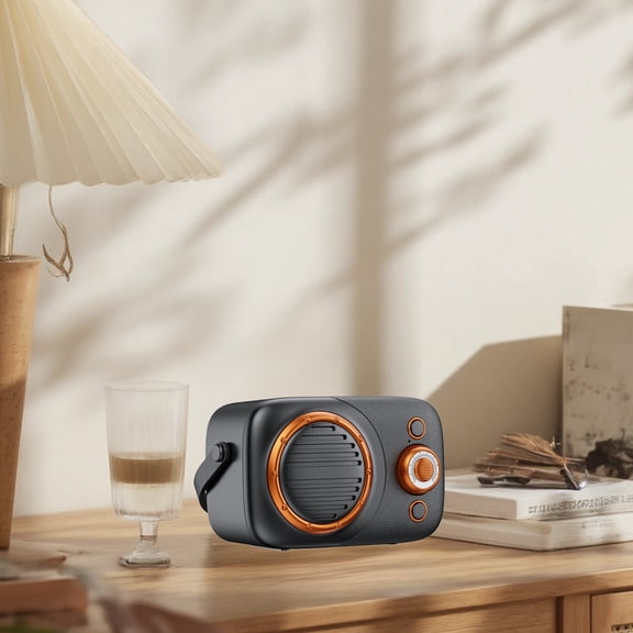 Retro Bluetooth Speaker, Wireless Mini Portable Speakers Support USB/TF Card/AUX, Vintage Radio Bluetooth Speaker for Kitchen Desk Bedroom Office Outdoor, Retro Gifts for Women Men