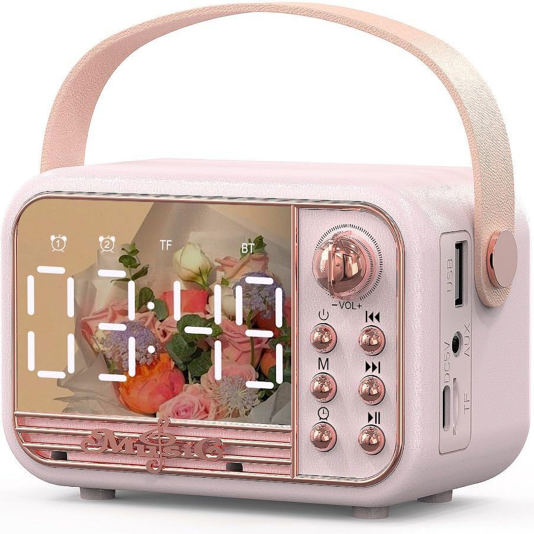 Retro Bluetooth Speaker, Wireless Vintage Small Speaker with Stereo