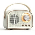 thumbnail image 1 of Retro Bluetooth Speaker,Wireless Vintage Speaker,Outdoors Wireless Portable Bluetooth Speaker - white, 1 of 6