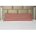 thumbnail image 1 of Retro Body Pillow Case Cover with Zipper, Vertical Rounded Lines Conceptual Design Graphic Vibrant Fashionable Composition, Decorative Accent Long Pillowcase, Multicolor, by Ambesonne, 1 of 1