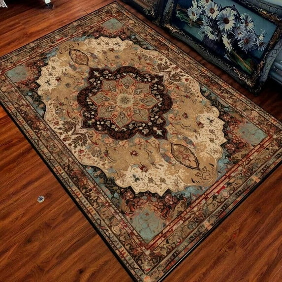 Retro Bohemia carpets for living room Gorgeous Ethnic Style Rugs Decoration Bedroom Anti Slip Floor Mats Washable ковер