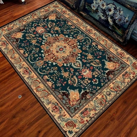 Retro Bohemia carpets for living room Gorgeous Ethnic Style Rugs Decoration Bedroom Anti Slip Floor Mats Washable ковер