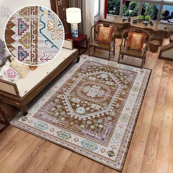 Retro Bohemian Carpets for Living Room Decoration Oriental Rug Bedroom Carpet Area Rugs Home Decor Persian Mat Washable Alfombra