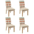 thumbnail image 1 of Retro Bohemian Dining Chair Covers for Kitchen Set of 4, Washable Stretch Slipcovers Featuring Vintage Tribal Patterns, Removable Polyester Seat Protectors for Farmhouse Chic Decor, 1 of 7