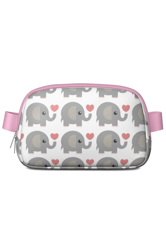 Retro Bohemian Sling Bag for Women – Elephant Pattern Waist Pack with Zipper Pockets, Water-Resistant Polyester, and Adjustable Strap for Outdoor Travel