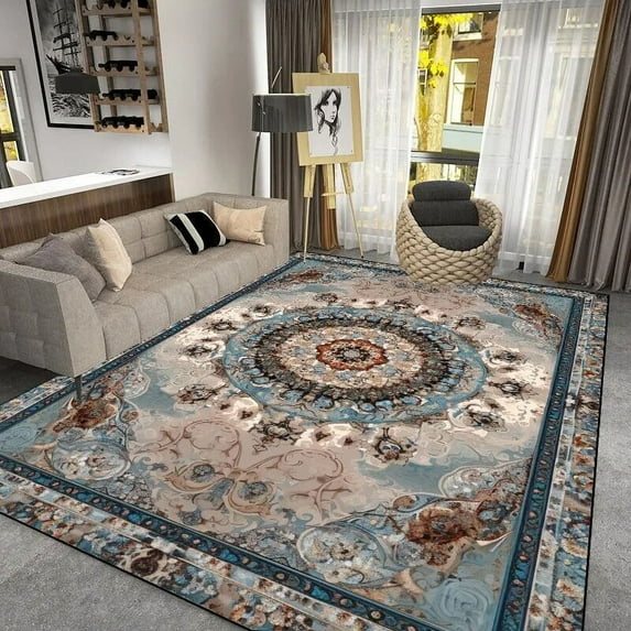Retro Bohemian carpets for living room Light Luxury Rugs Classical Bedroom Decoration Rug Floor Mat Large Area Rugs tapete ковер