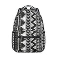 thumbnail image 1 of Retro Boho Chic Campus Backpack - Luggage Strap & Organizer | Convenient College Pack, 1 of 6