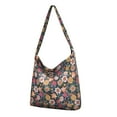 thumbnail image 1 of Retro Boho Daisy Canvas Tote – Cute Yellow Bloom Pattern for Daily Use, 1 of 5
