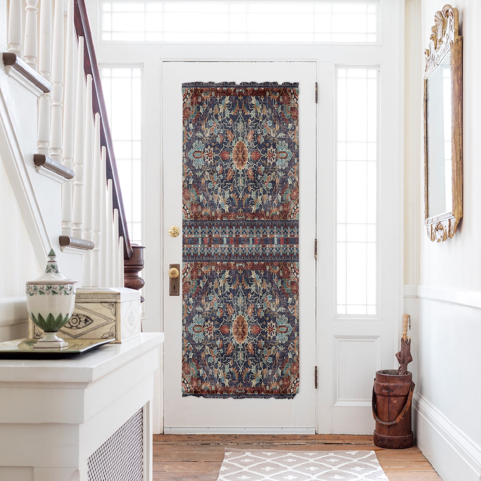 Retro Boho Door Curtains for Door Window, French Sidelight Front Back ...