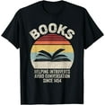 thumbnail image 1 of Retro Book Helping Introverts Avoid Conversation Sinve 1454 T-Shirt, 1 of 4