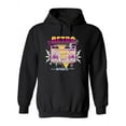 thumbnail image 1 of Retro Boombox Wave Hoodie Women -Image by Shutterstock, Female Large, 1 of 4