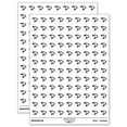 thumbnail image 1 of Retro Boomerang 200+ Round Stickers - White - Matte Finish - 0.50" Size, 1 of 3