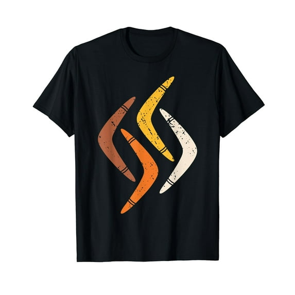 Retro Boomerangs Throwing Sport Australian Boomerang T-Shirt