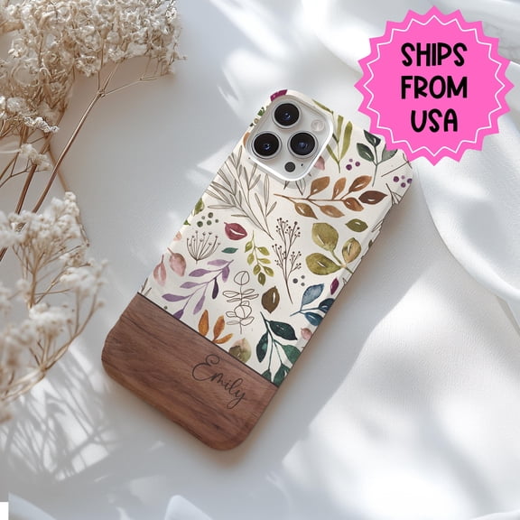 Retro Botanical MagSafe Case for iPhone Samsung Vintage
