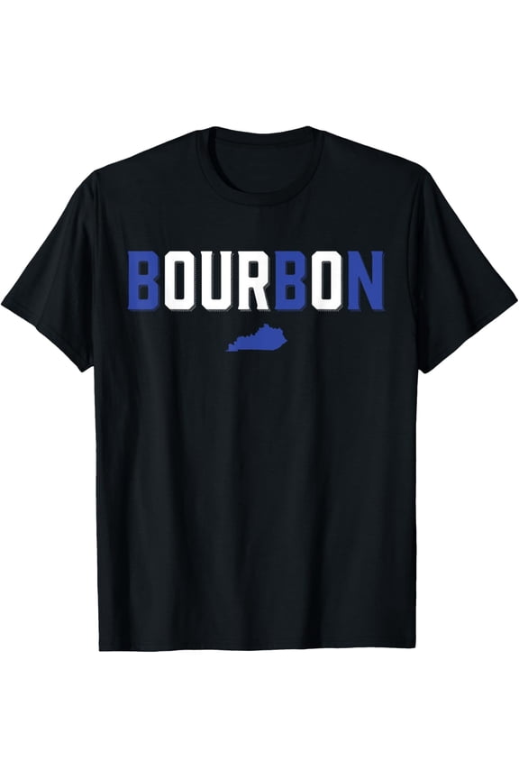 Retro Bourbon Kentucky State Silhouette Graphic T-Shirt Vintage Style Men Women Short Sleeve Tee