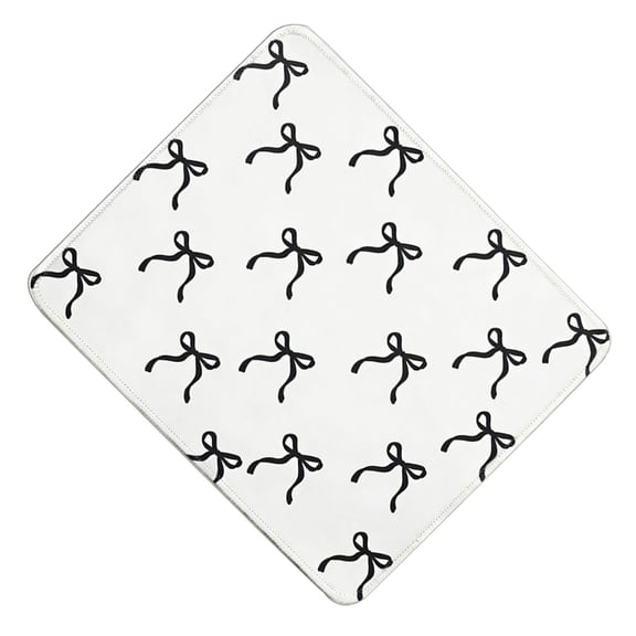 Retro Bows Print Mousepad Small Aesthetic Computer Pad 20x24cm NonSlip Rubber Base for Work and Play