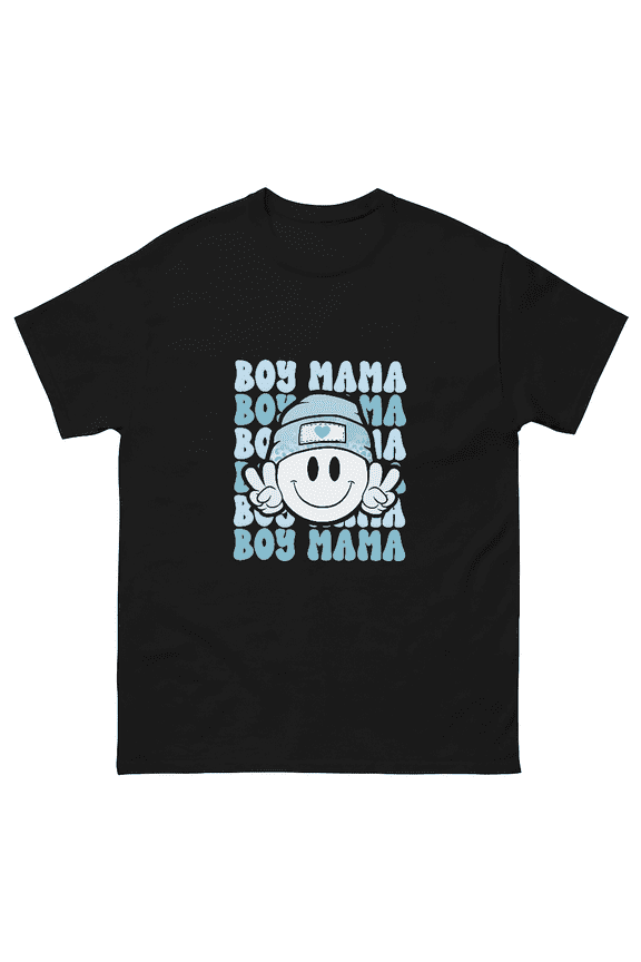 Retro Boy Mama Mom Of Sons Cute Motherhood Art Unisex T-Shirt V60048