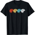 thumbnail image 1 of Retro Brain T-Shirt Neuroscience Distressed Science Gift T-ShirtMen and women, Black T-shirt, size: Extra large, 1 of 4