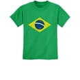 thumbnail image 1 of Retro Brazilian Flag TeeStars Kids T-Shirt - Vintage Brazil Themed Youth Tee - Vibrant National Pride Apparel for Children - Ideal Gift for Brazilian Heritage Celebrations, 1 of 3