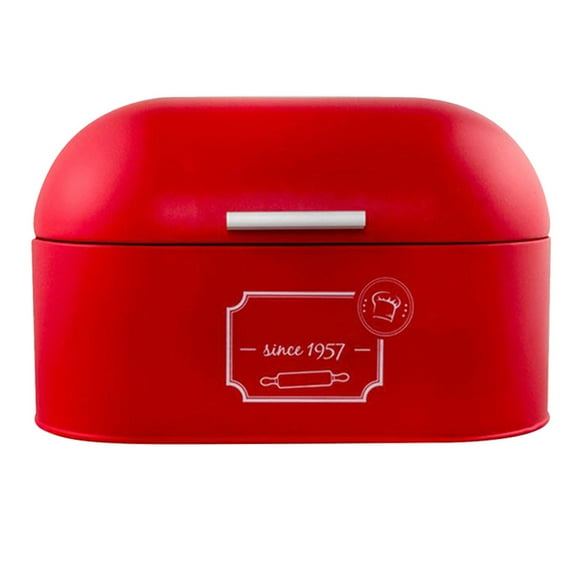 Retro Bread Boxes Large Capacity Kitchen Countertop Metal Storage Tin for Bread Household Loaf Container