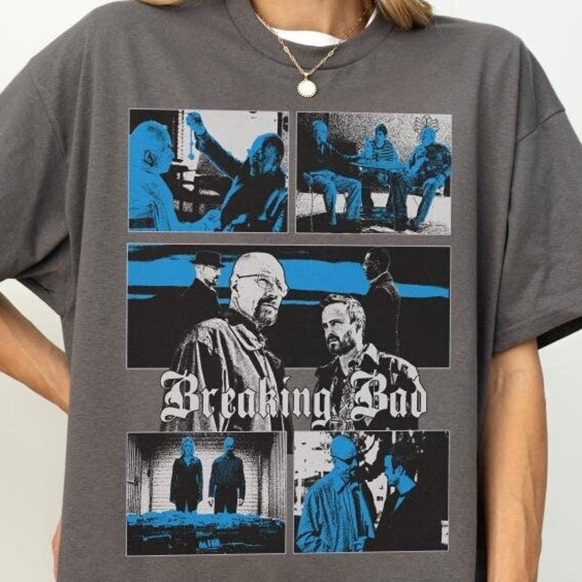 Maglietta Uomo Chemical Bros - Heisenberg E Pinkman Stampa Serigrafica - Foto 5