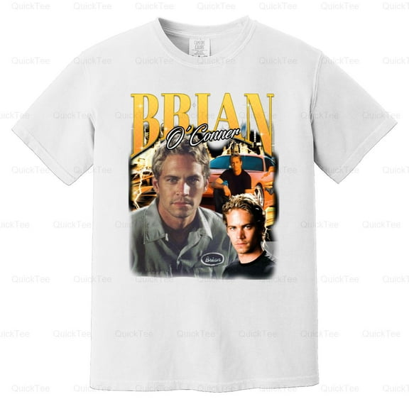 Retro Brian O'Conner Fast Furious Movie Character Design Comfort Color T-Shirt Unisex, up to 5XL
