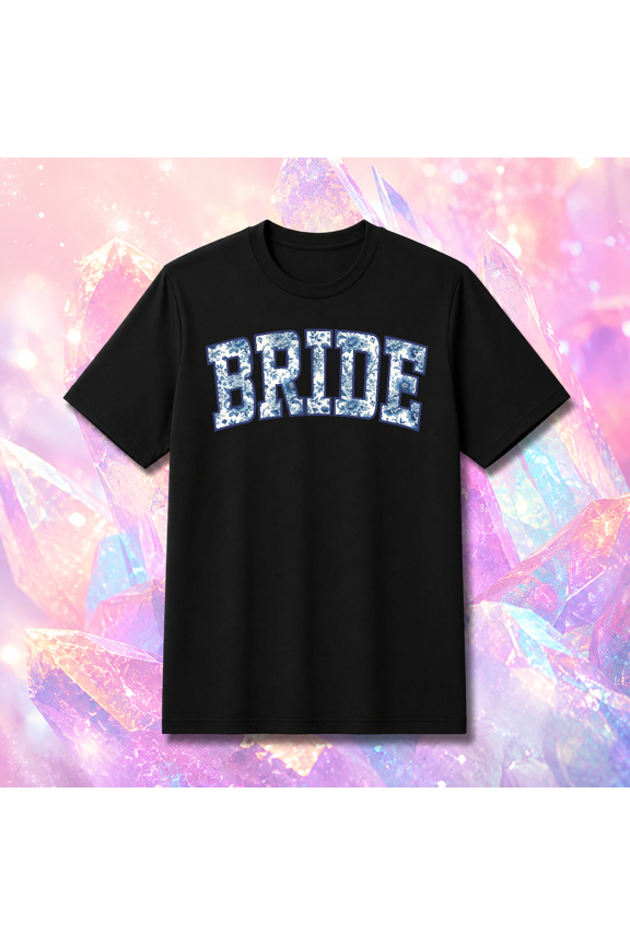 Retro Bride Checkered Pattern Unisex T-Shirt, S-5XL