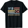 thumbnail image 1 of Retro Broken Arrow Area Code 920 Residents State Oklahoma T-Shirt, 1 of 6