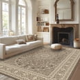 thumbnail image 1 of Pentantan 6'x9' Area Rug for Living Room, Brown Retro Style Washable Rug with Anti-Slip Backing, 1 of 7